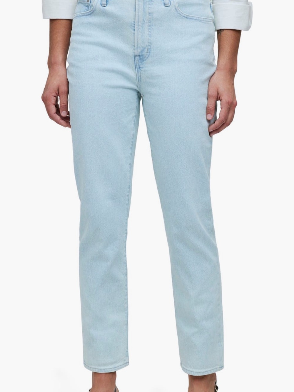 Madewell perfect vintage jeans Light Blue Slim Straight Jeans